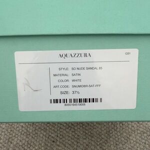 Aquazzura So Nude Satin Sandal 85 - White